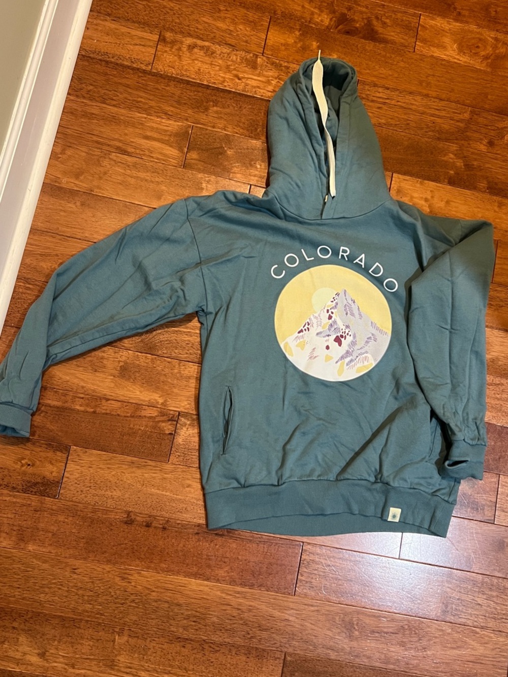 Ulu Teal Colorado Mountain Graphic Hoodie